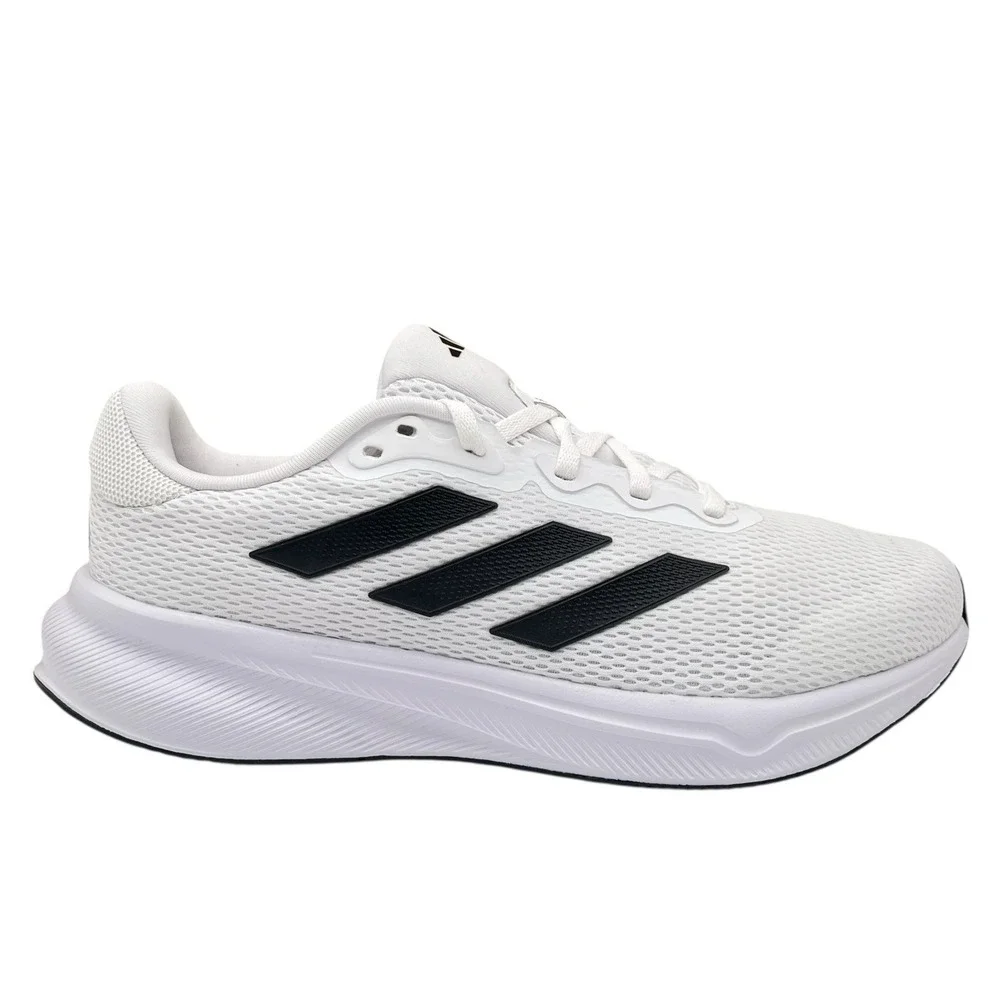 adidas Mens Response Running Shoes Size 7 White-Black Lace up‎ Sneakers IH6008